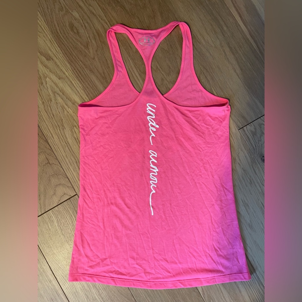 Under Armor pink breast cancer tank top SM - Picture 4 of 5